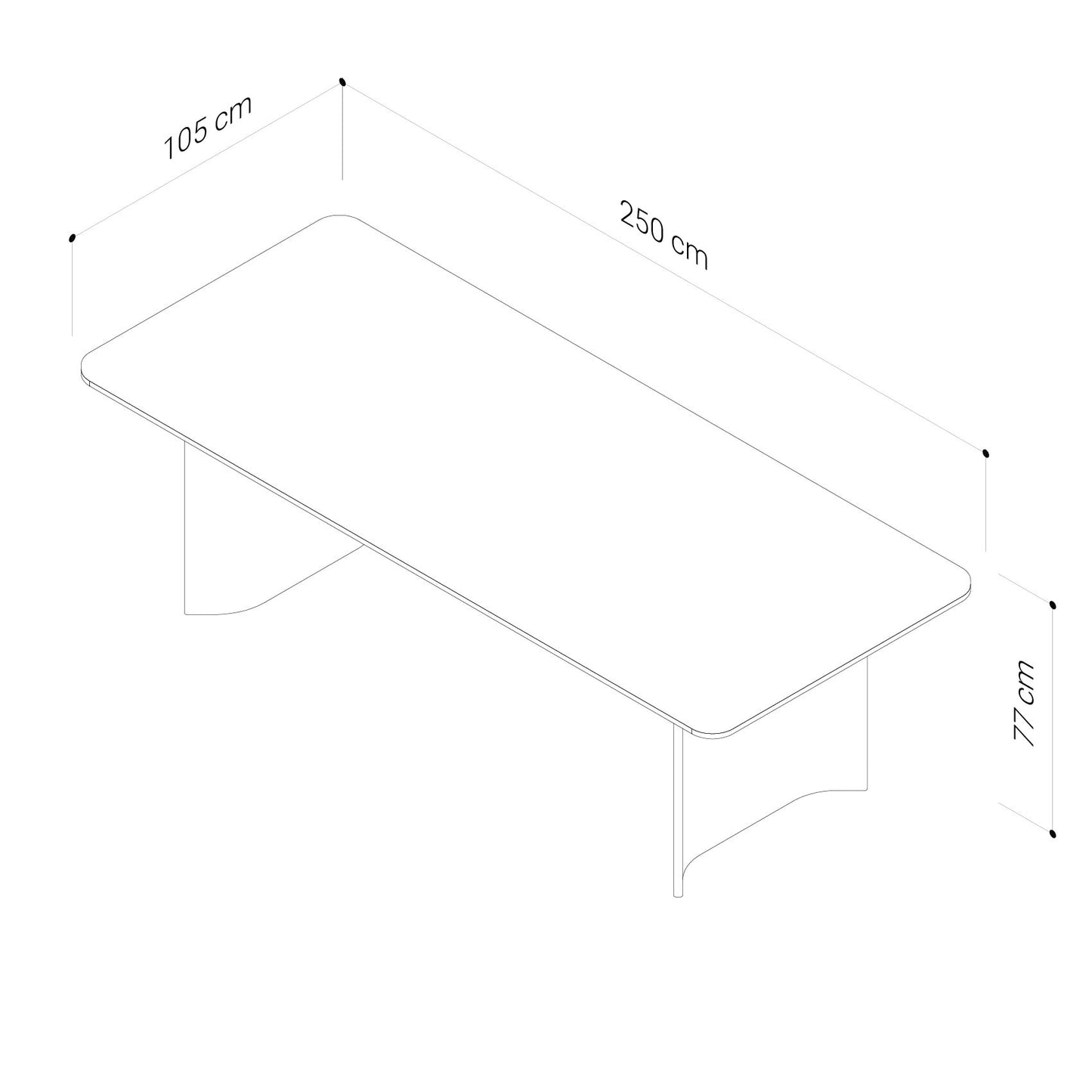 Asha American Oak Dining Table