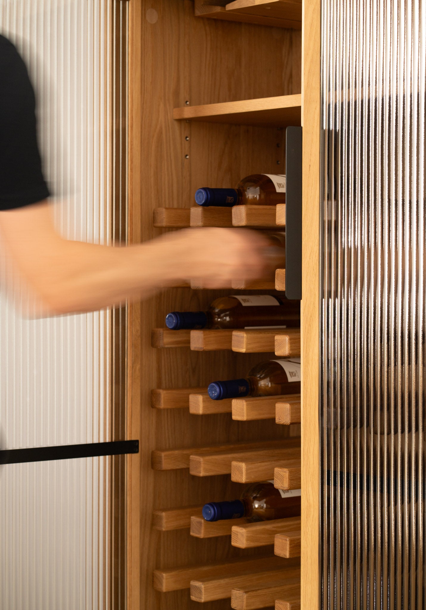 Asha American Oak Wine Cabinet