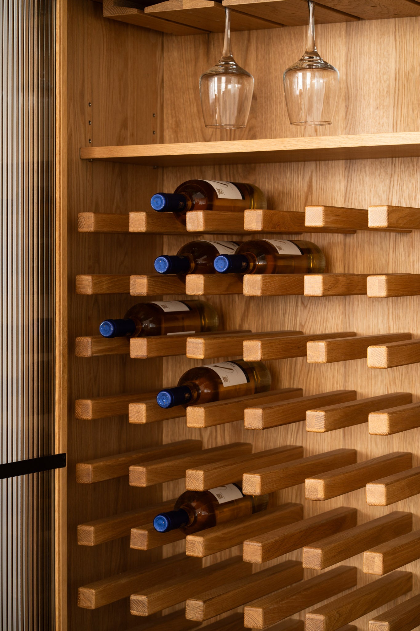 Asha American Oak Wine Cabinet