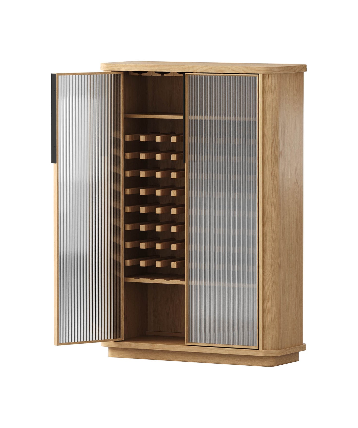 Asha American Oak Wine Cabinet