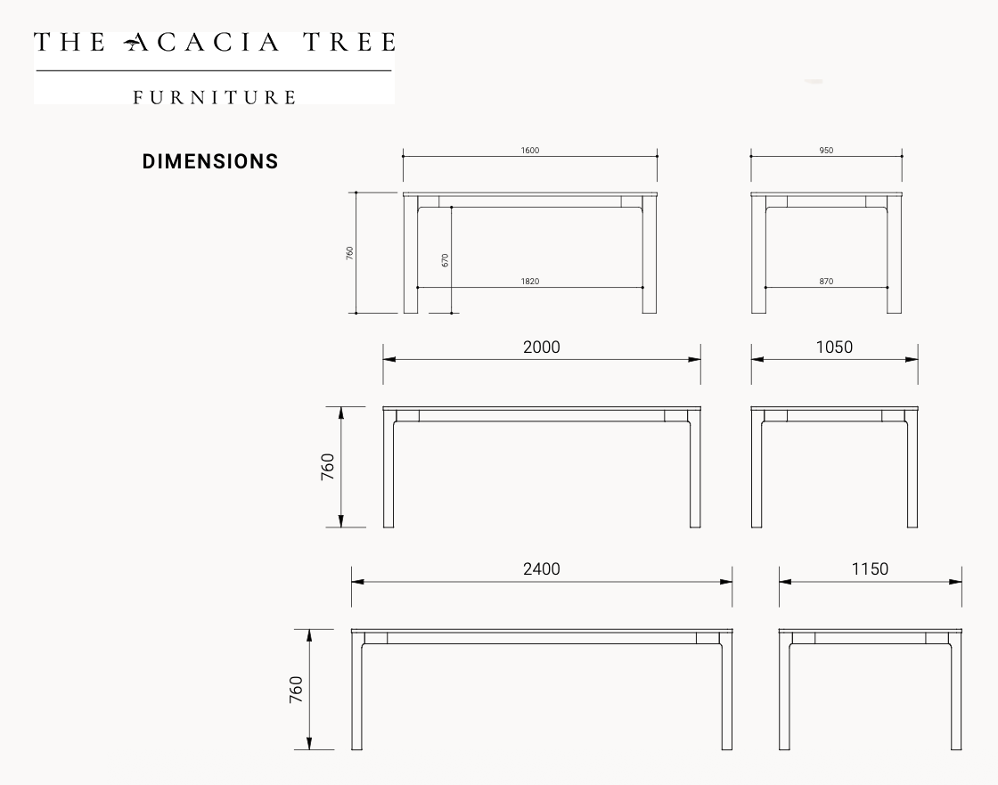 Achilles American Oak Dining Table