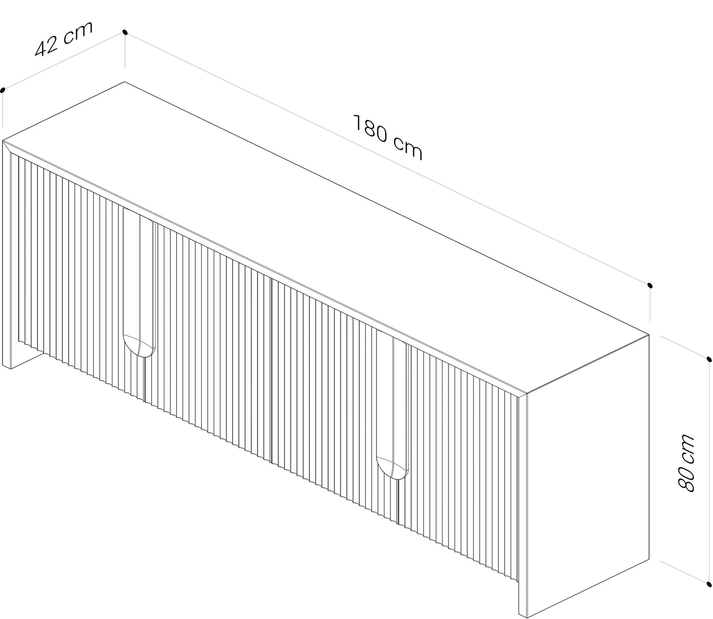 Akira American Oak Sideboard & Buffet