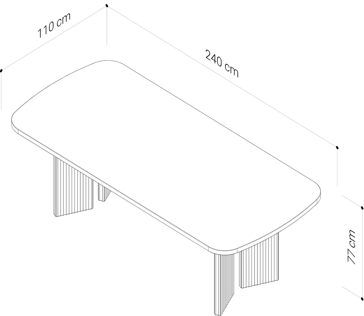 Akira American Oak Dining Table