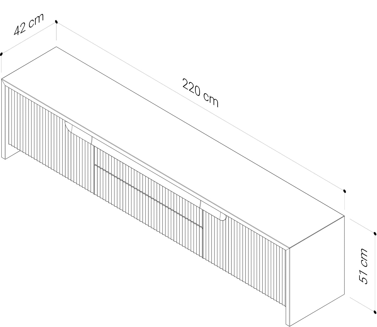 Akira American Oak Entertainment Unit