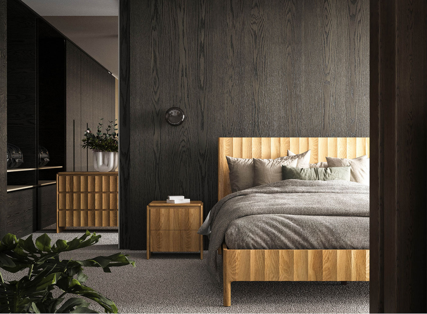 Brooklyn American Oak Bed Frame