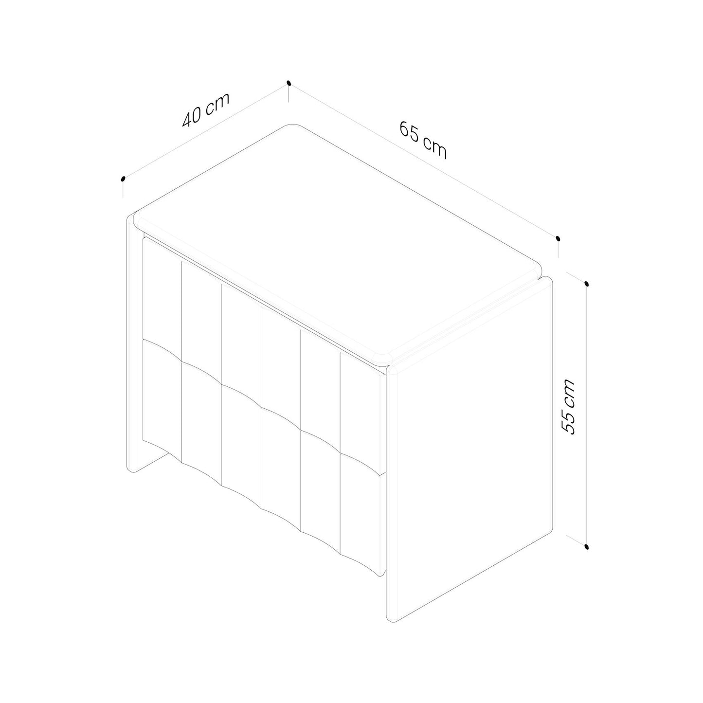 Brooklyn American Oak Bedside Table