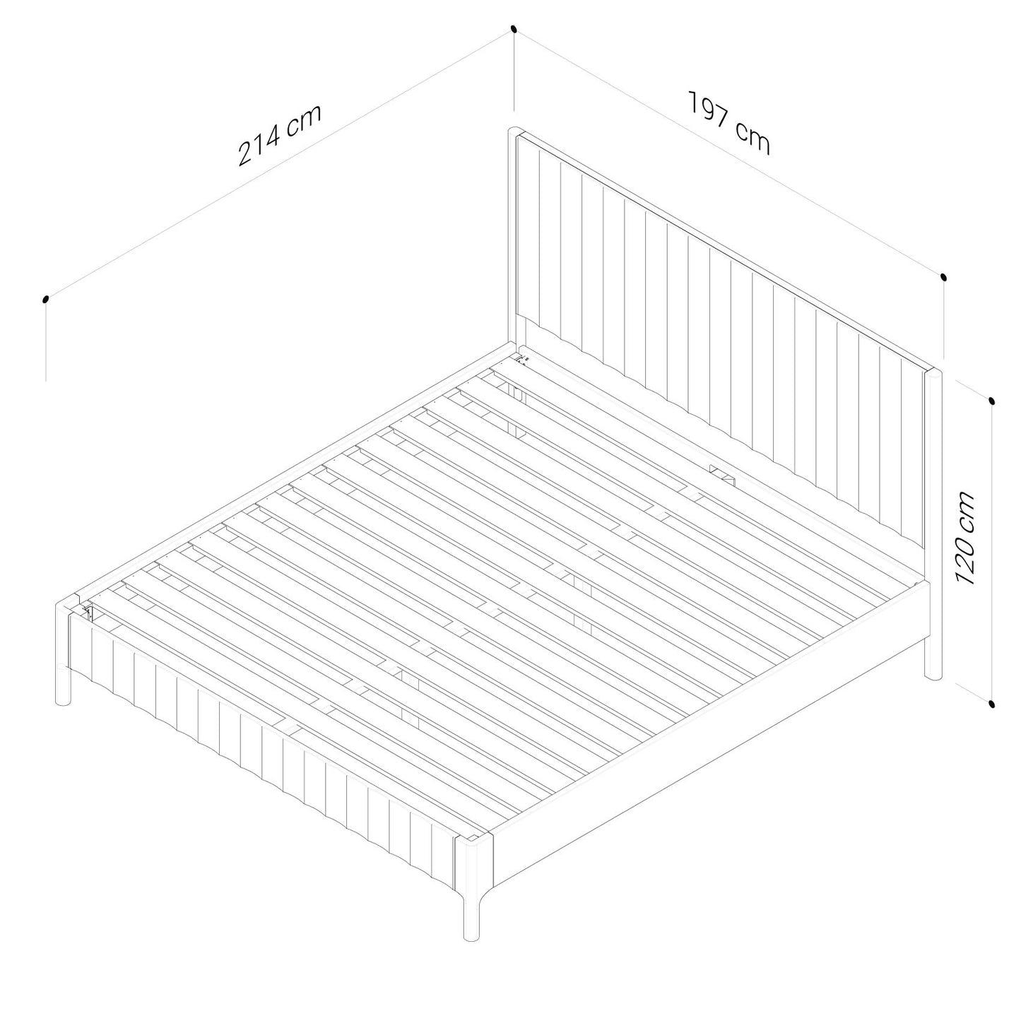 Brooklyn American Oak Bed Frame