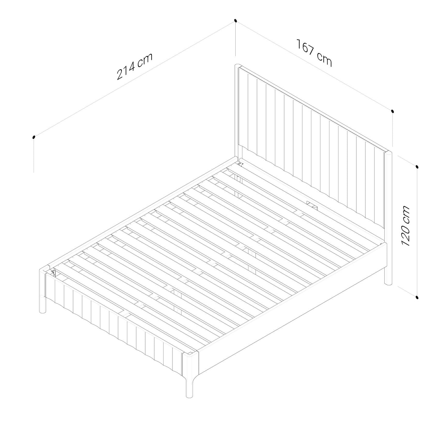 Brooklyn American Oak Bed Frame