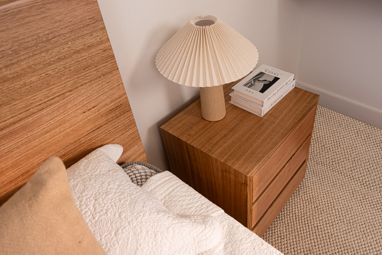 Ex Demo 3 Set of 2 Drawer Cape Town Tasmanian Oak Bedside Table