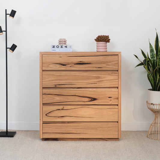 Cape Town 5 Drawer Tallboy - Made in Australia