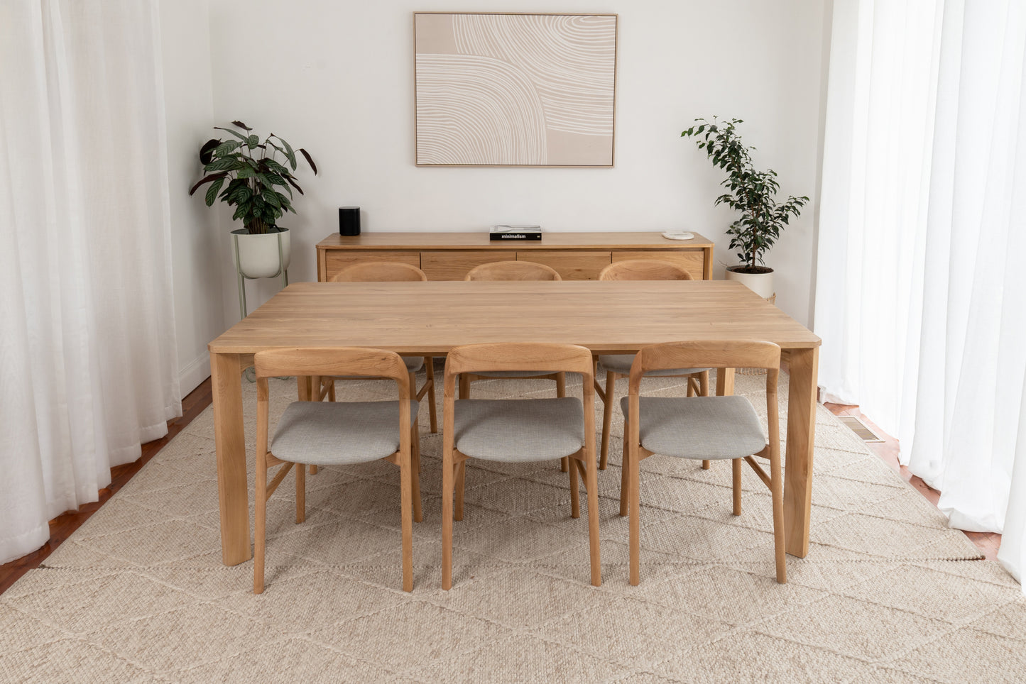 Achilles Solid American Oak Dining Table