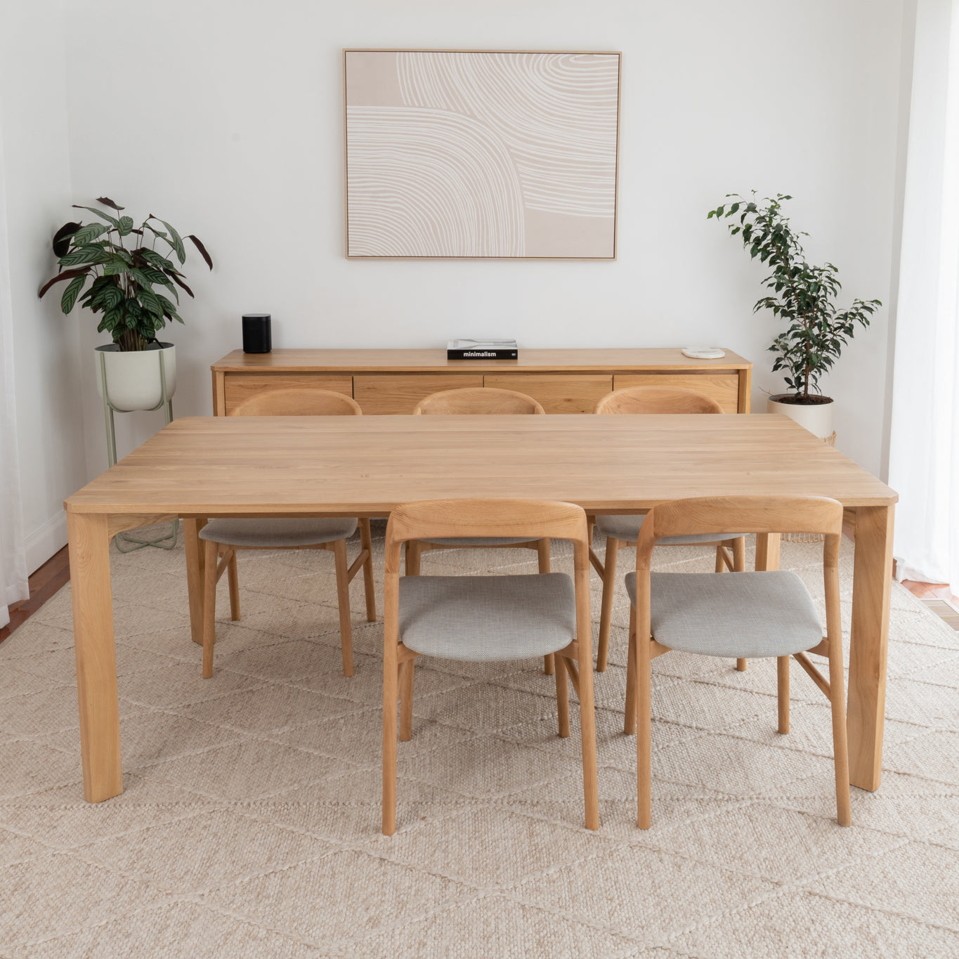 Achilles Solid American Oak Dining Table
