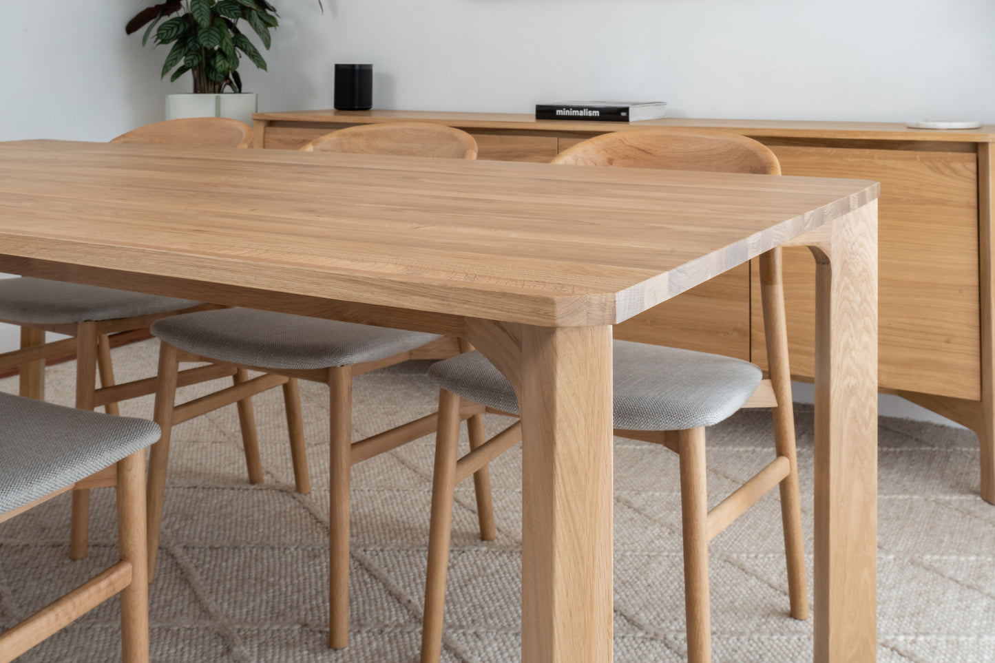Achilles Solid American Oak Dining Table