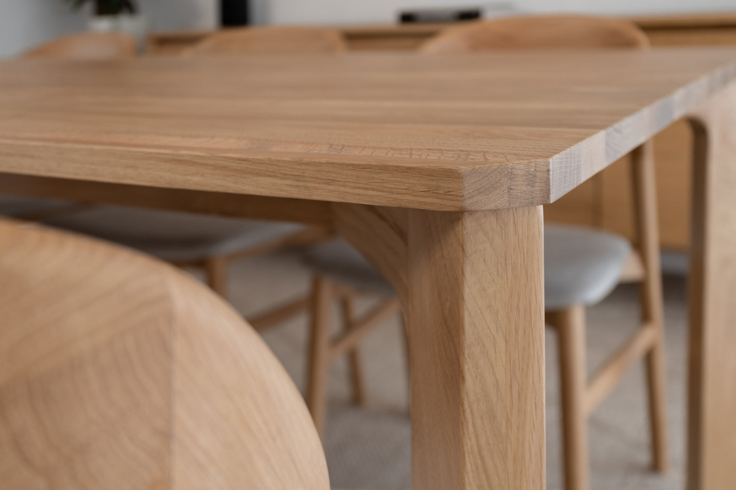 Achilles Solid American Oak Dining Table