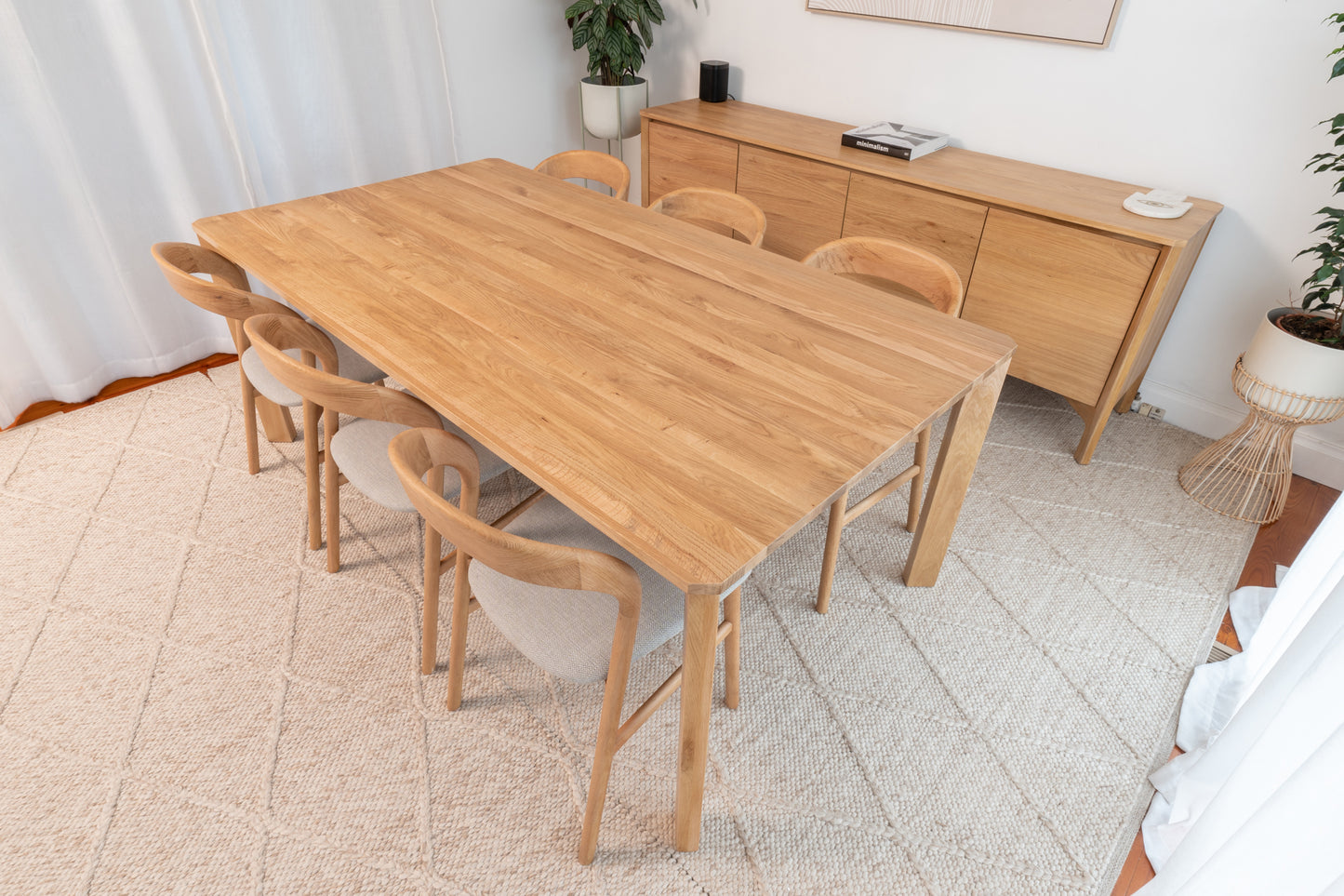 Achilles Solid American Oak Dining Table