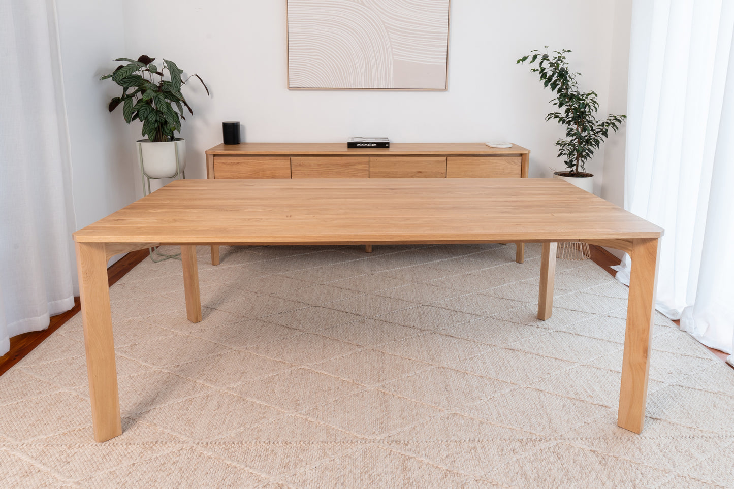 Achilles Solid American Oak Dining Table