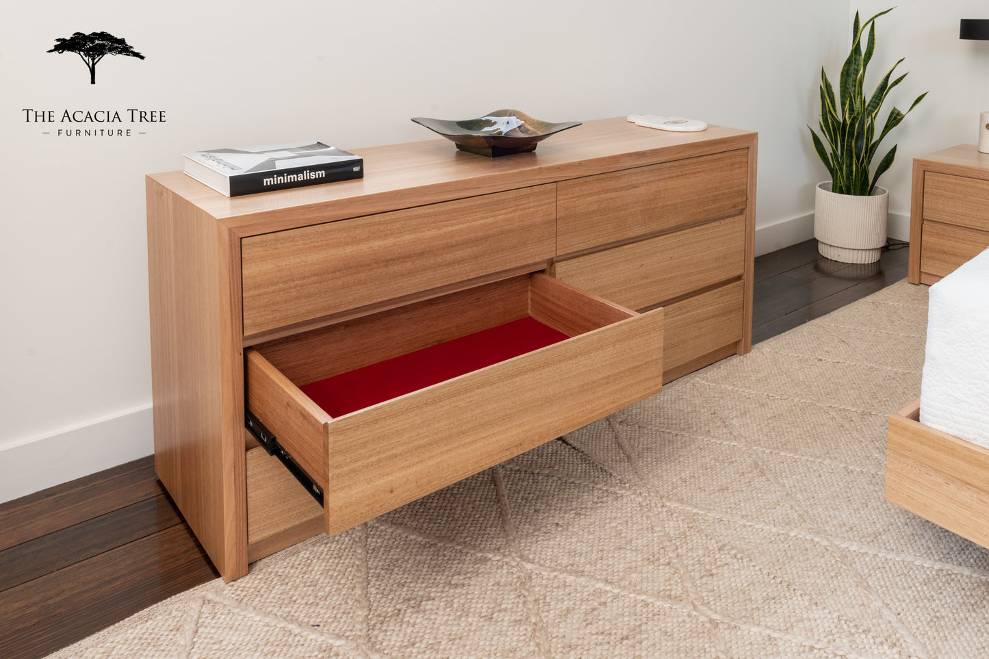 Kaiza Tasmanian Oak 6 Drawer Dresser - Made in Australia