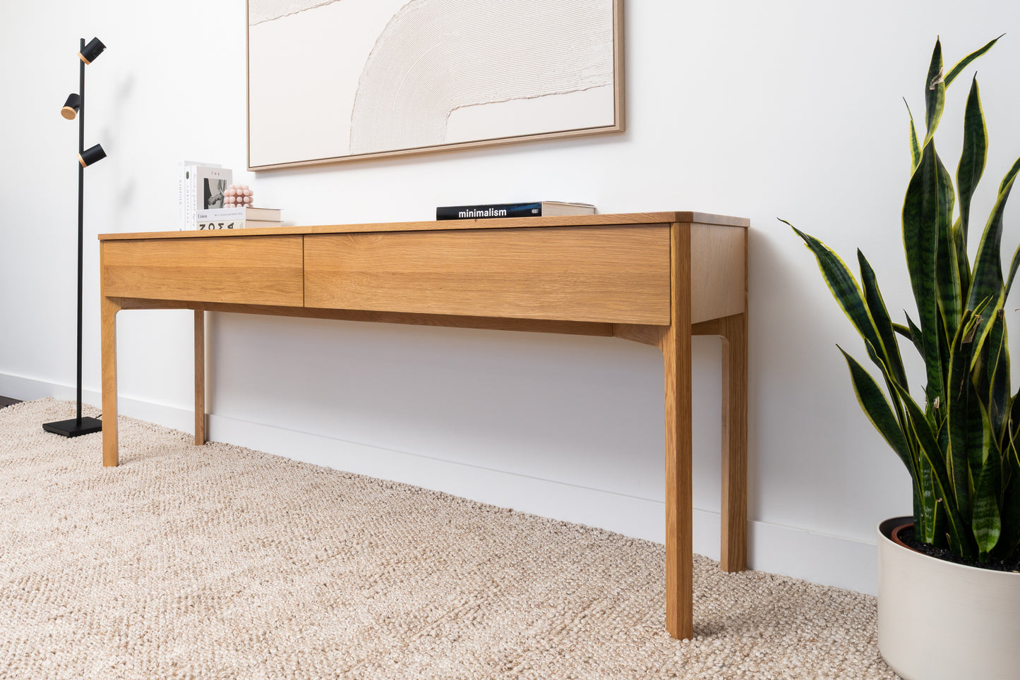 Achilles American Oak Hall Table