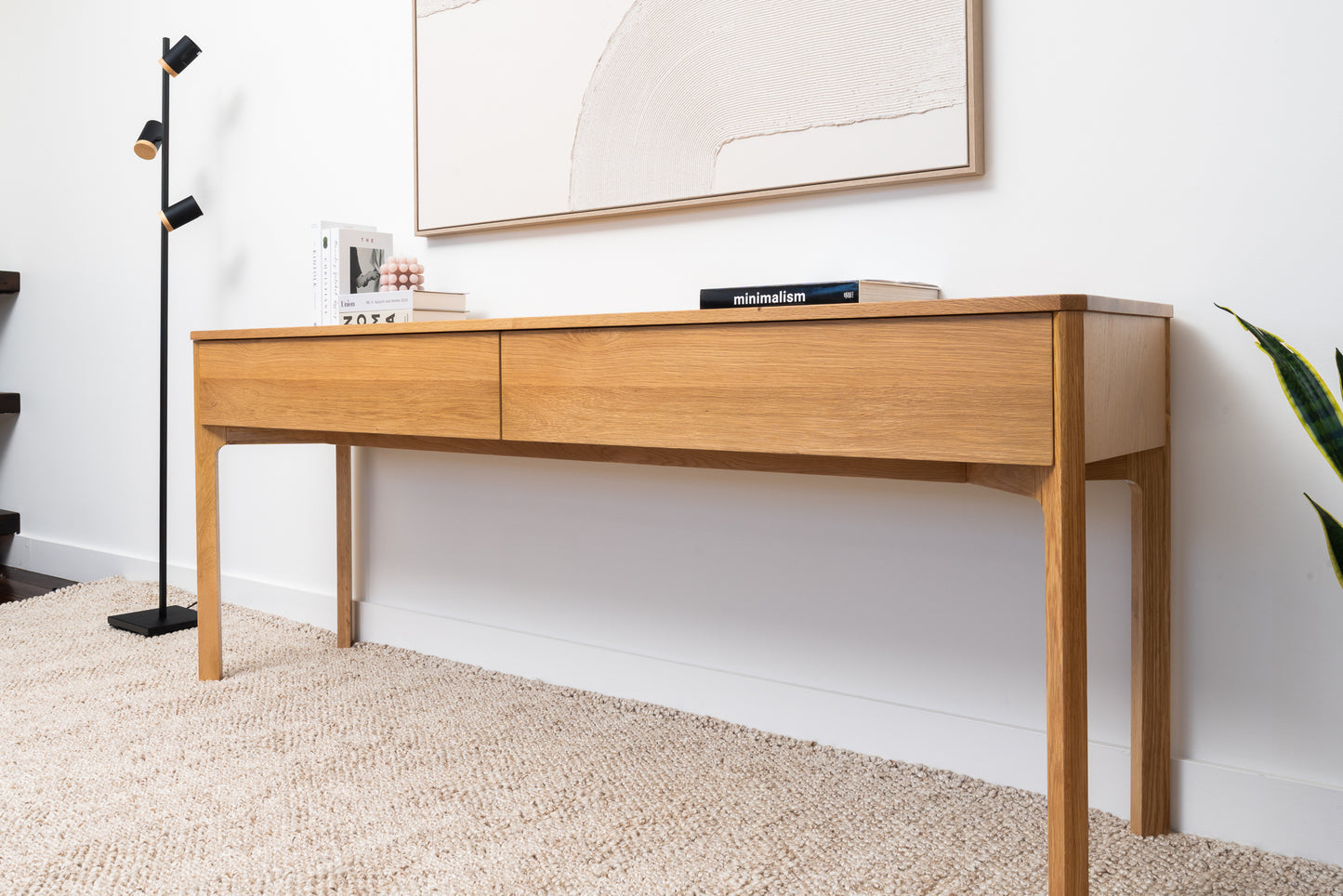 Achilles American Oak Hall Table