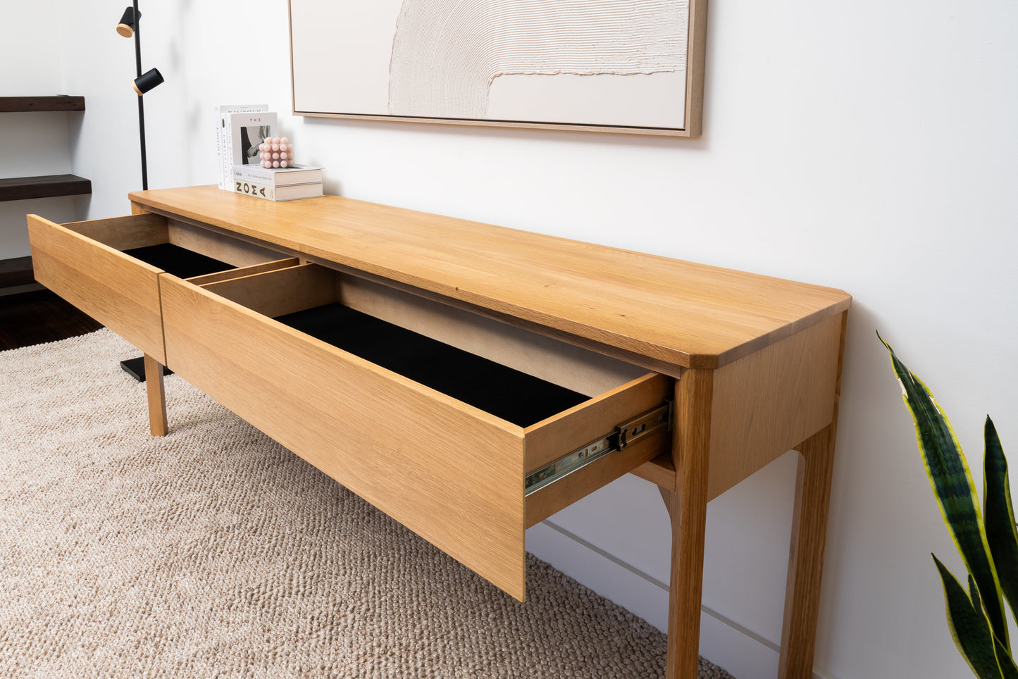 Achilles American Oak Hall Table