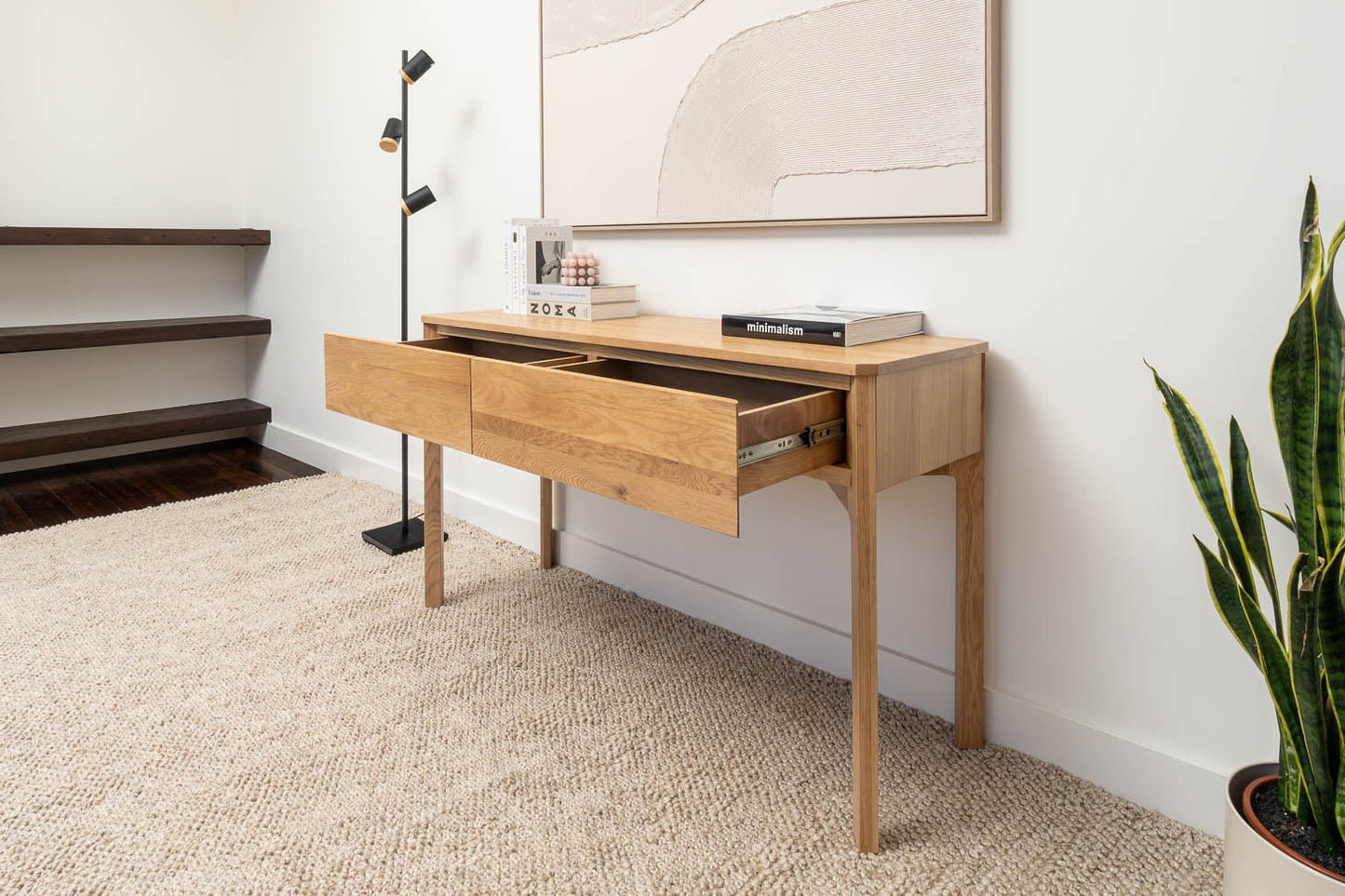 Achilles American Oak Hall Table