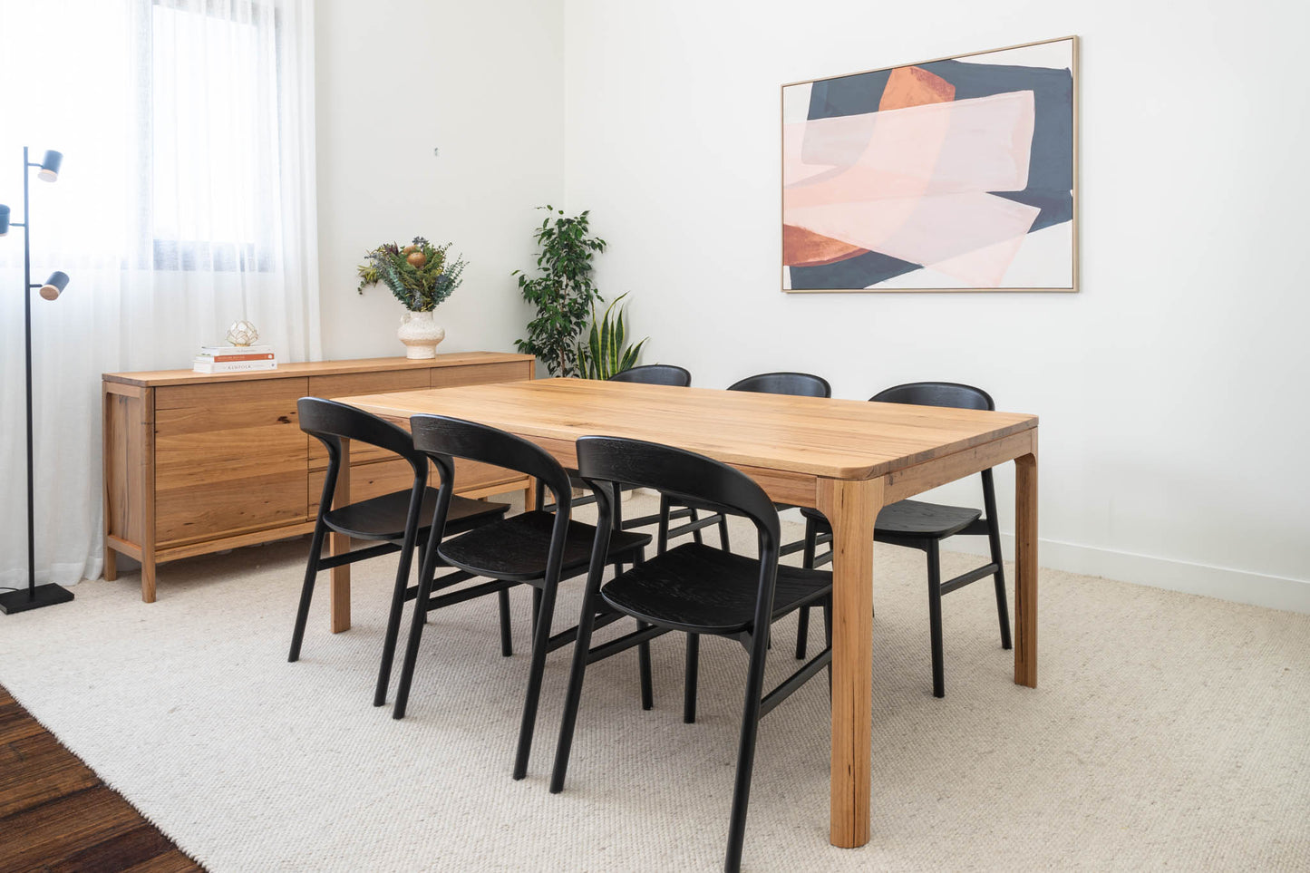 Athena Wormy Chestnut Dining Table