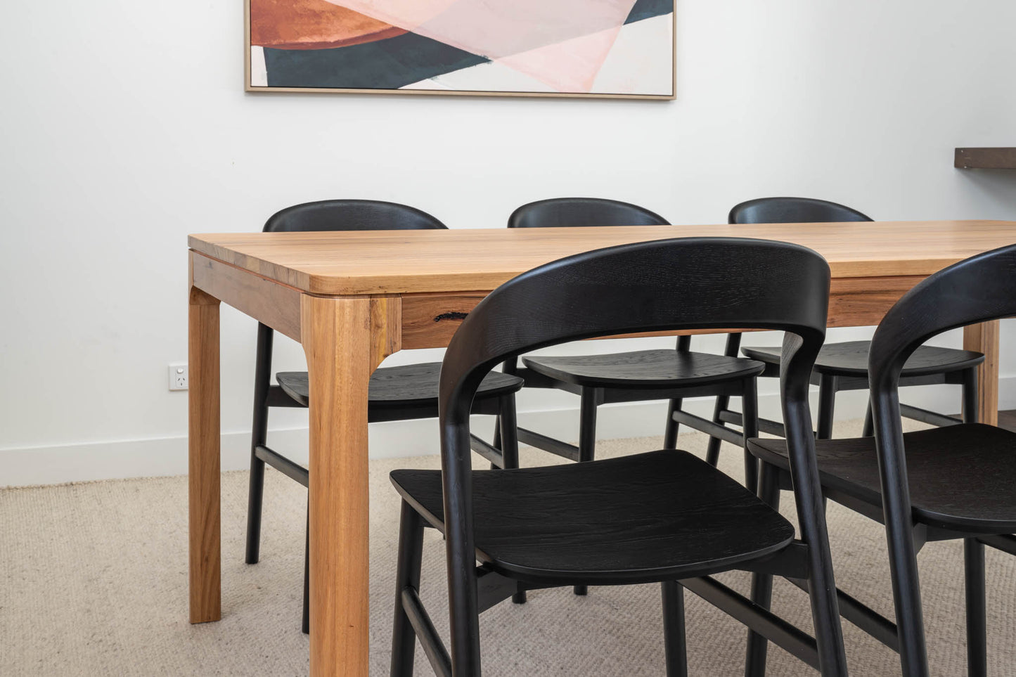 Athena Wormy Chestnut Dining Table