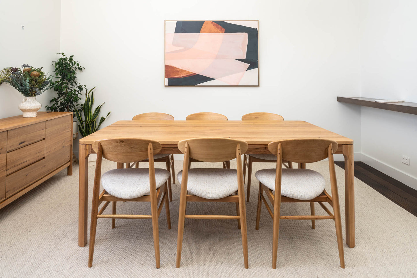 Athena Wormy Chestnut Dining Table