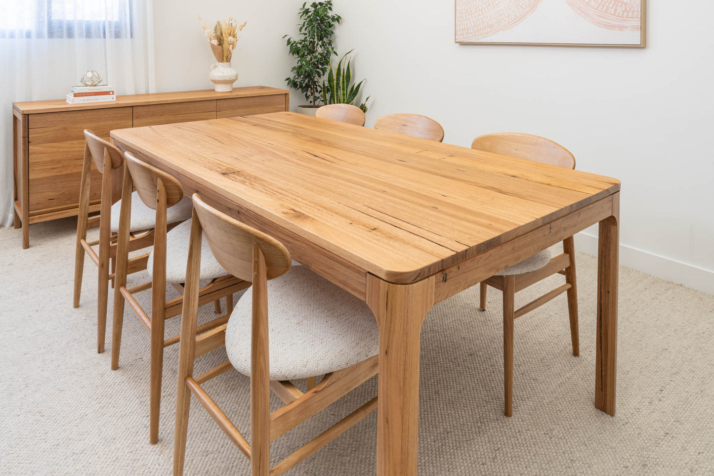 Athena Wormy Chestnut Dining Table