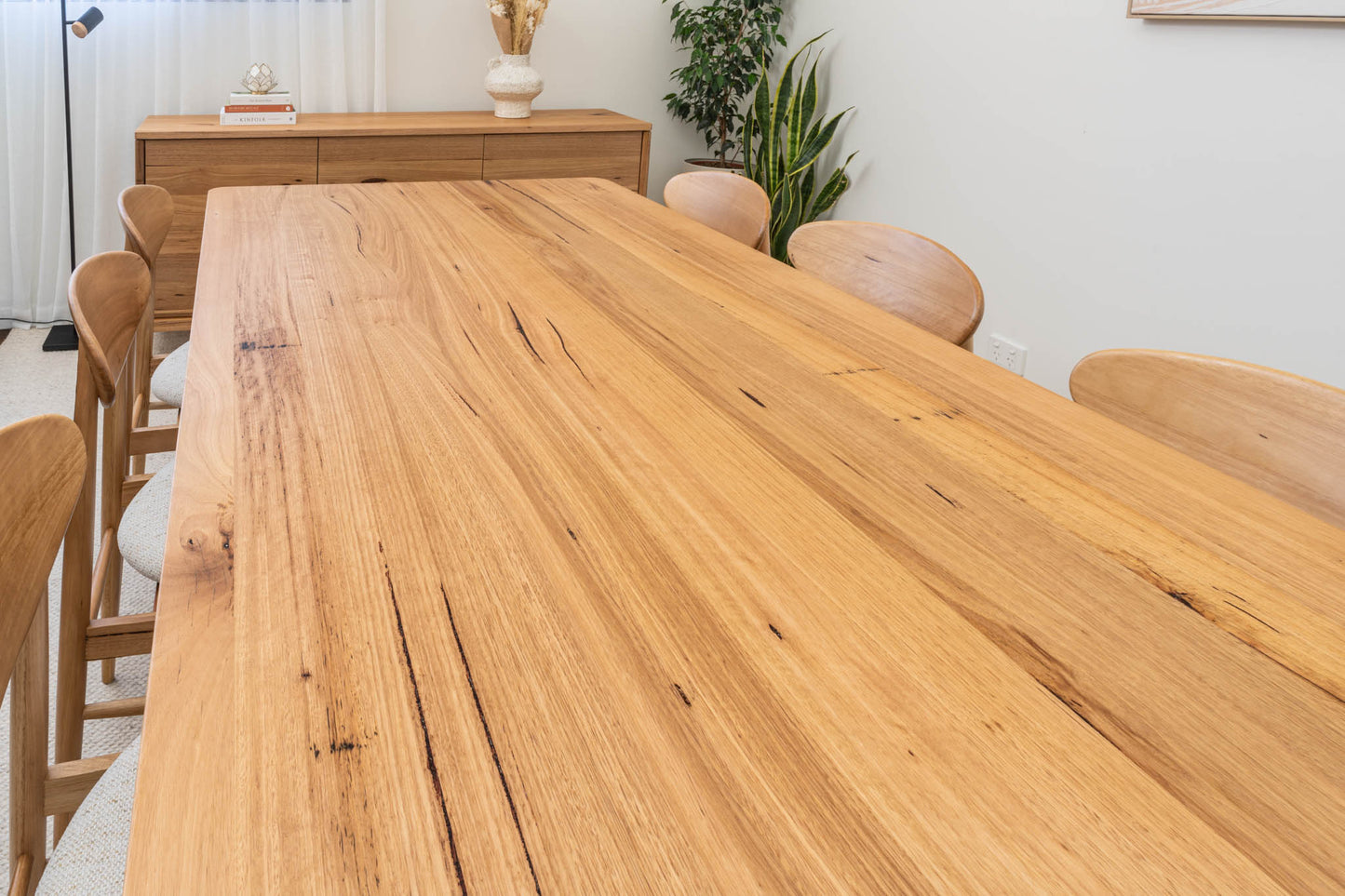Athena Wormy Chestnut Dining Table