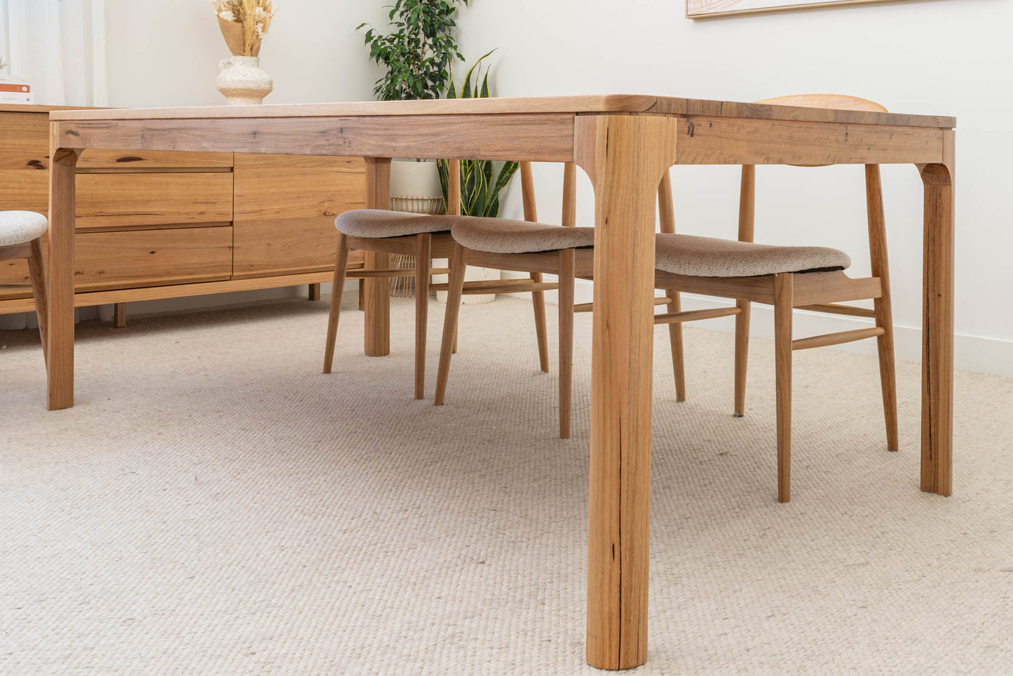 Athena Wormy Chestnut Dining Table