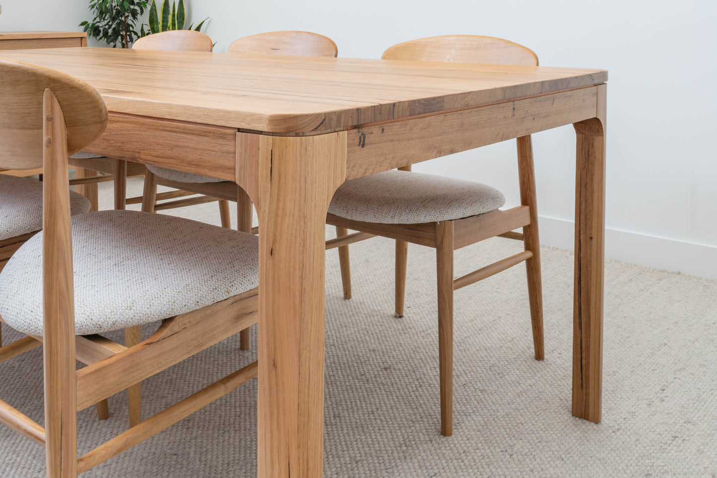Athena Wormy Chestnut Dining Table