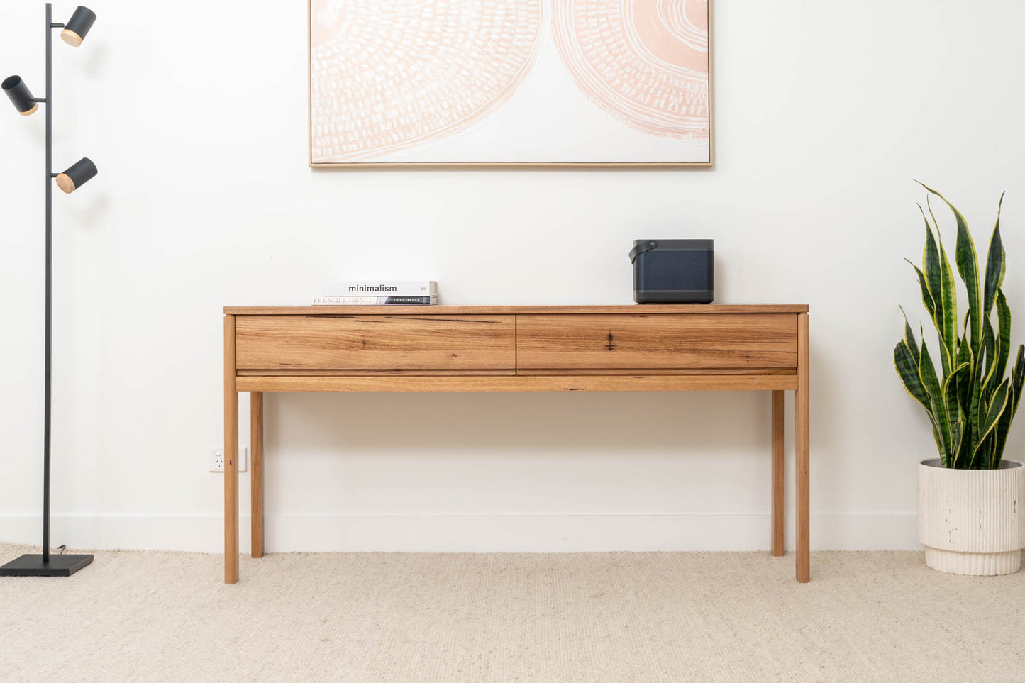 Athena Wormy Chestnut Hall Table