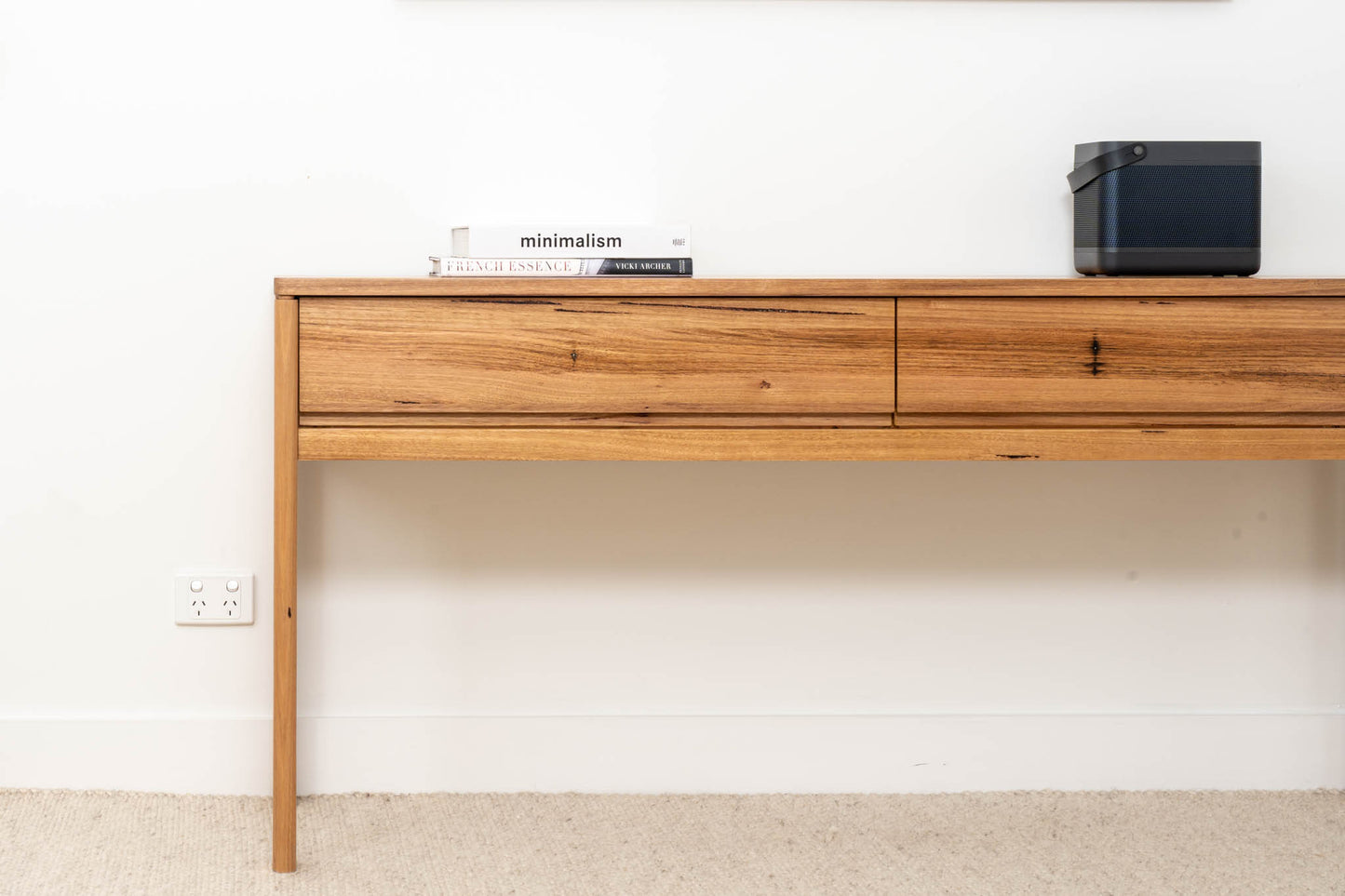Athena Wormy Chestnut Hall Table