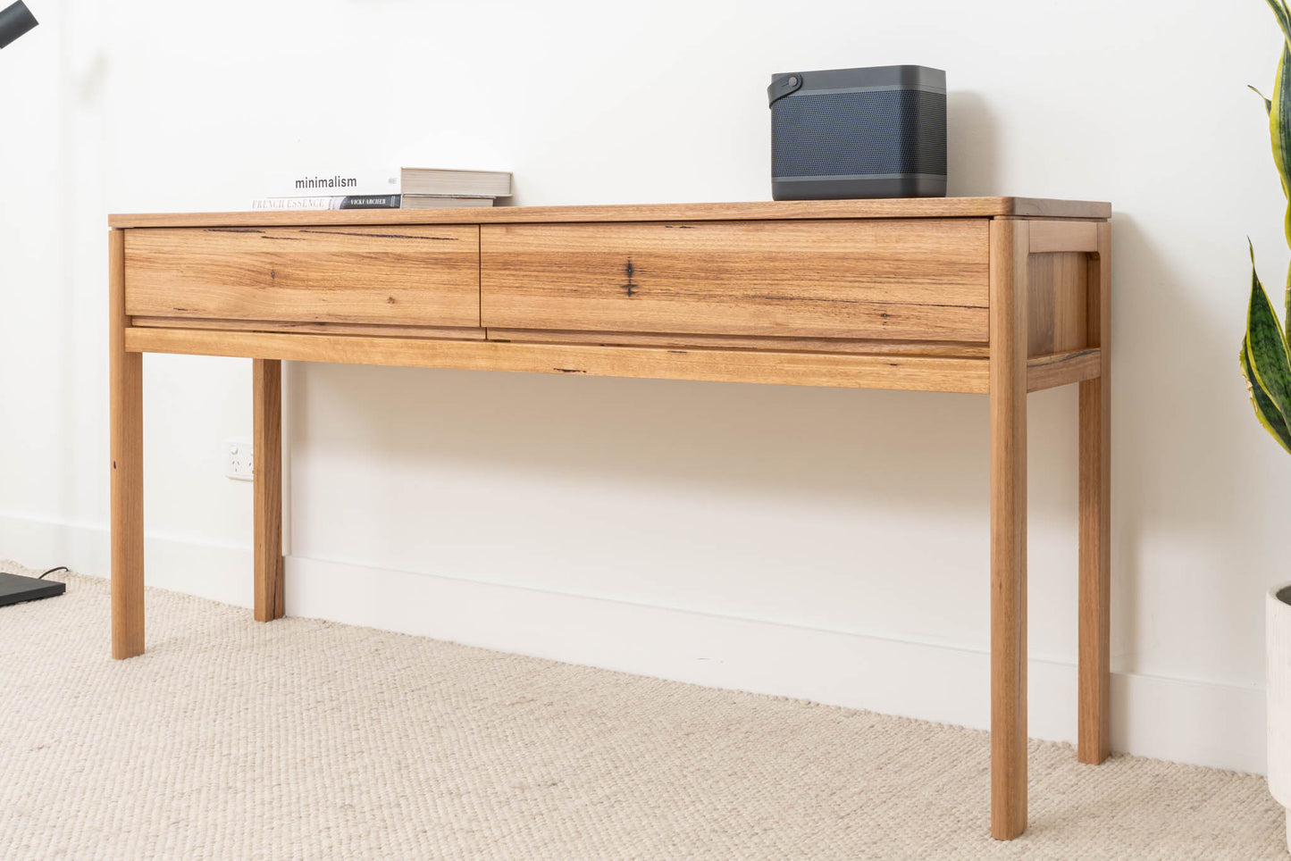 Athena Wormy Chestnut Hall Table