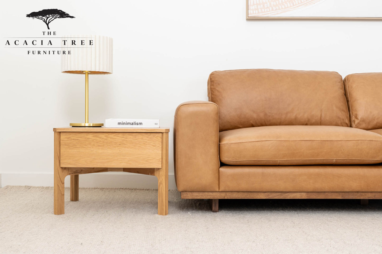 Achilles American Oak Lamp Table