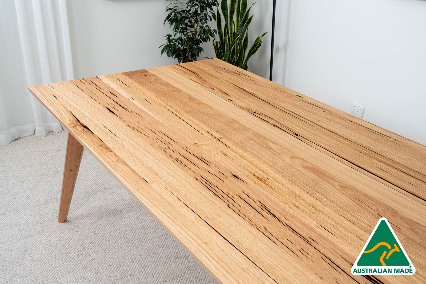 Layla Solid Australian Messmate Hardwood Dining Table - Made in Australia