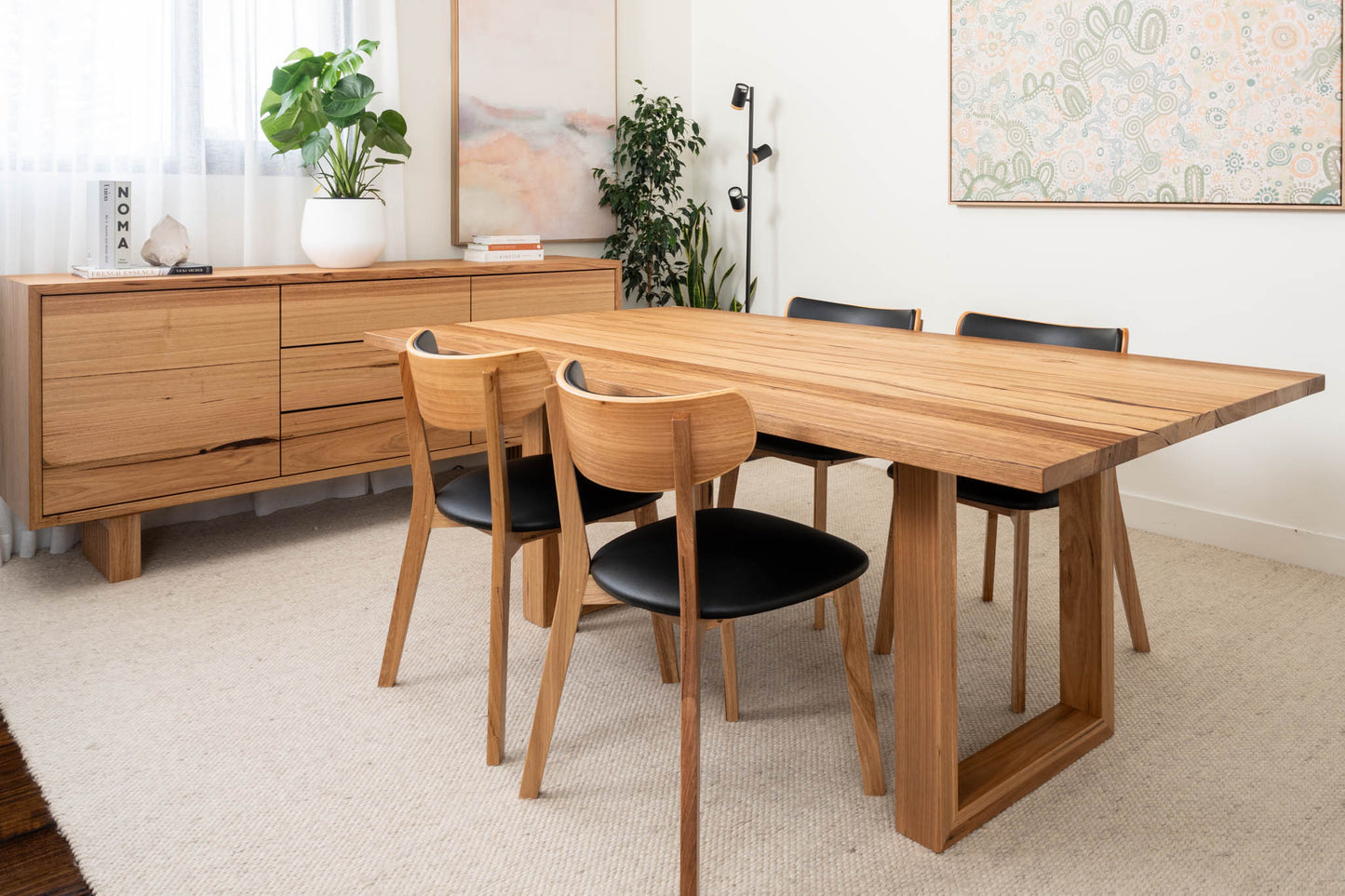 Bodhi Solid Australian Hardwood Dining Table - Made in Australia