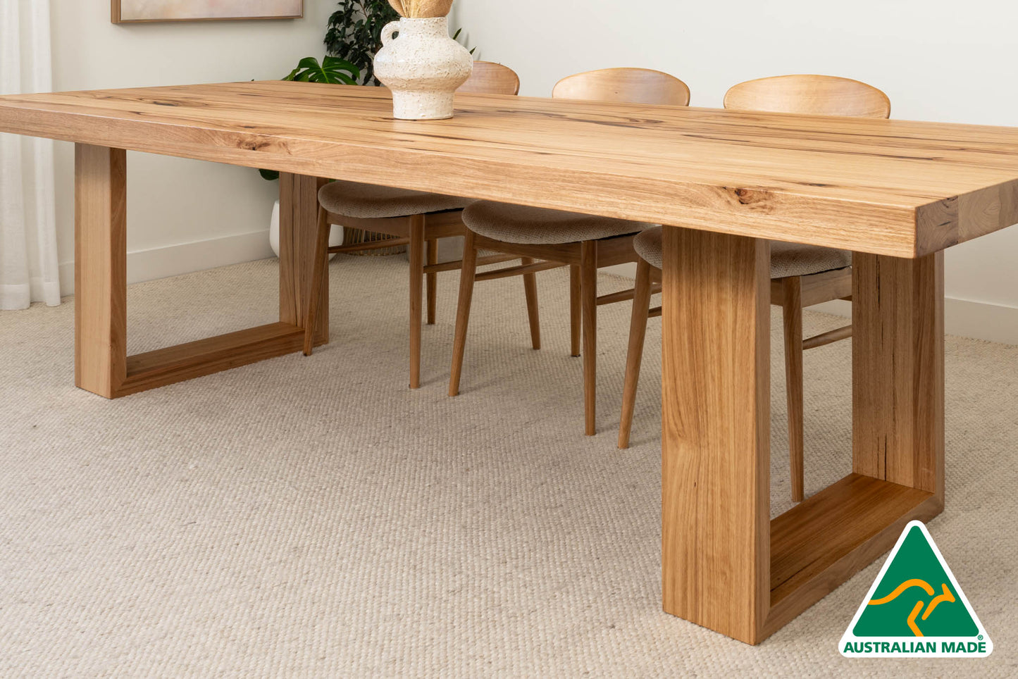 Osaka™️ (Natural) Solid Messmate Dining Table - Made in Australia