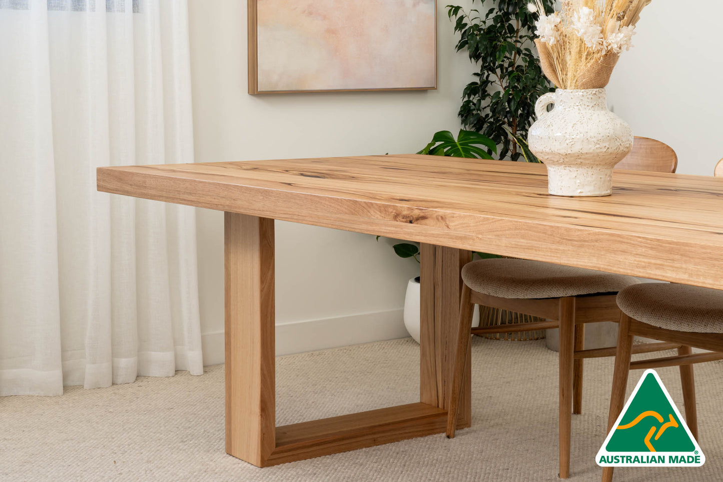 Osaka™️ (Natural) Solid Messmate Dining Table - Made in Australia