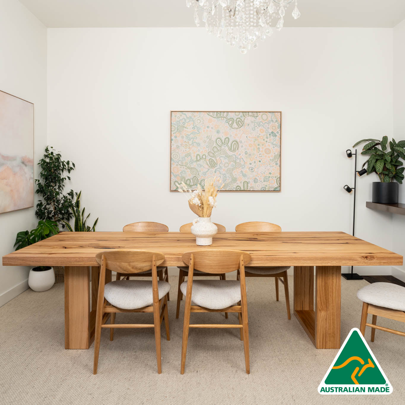 Osaka™️ (Natural) Solid Messmate Dining Table - Made in Australia