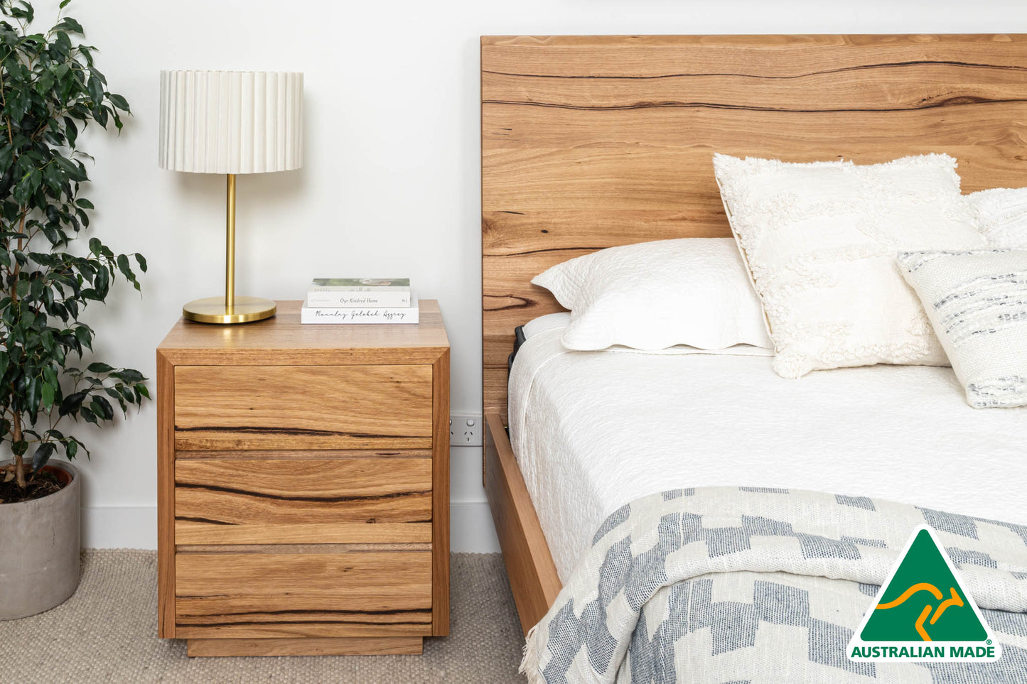 Kobe Live Edge Fully Solid Australian Bed Frame - Made in Australia