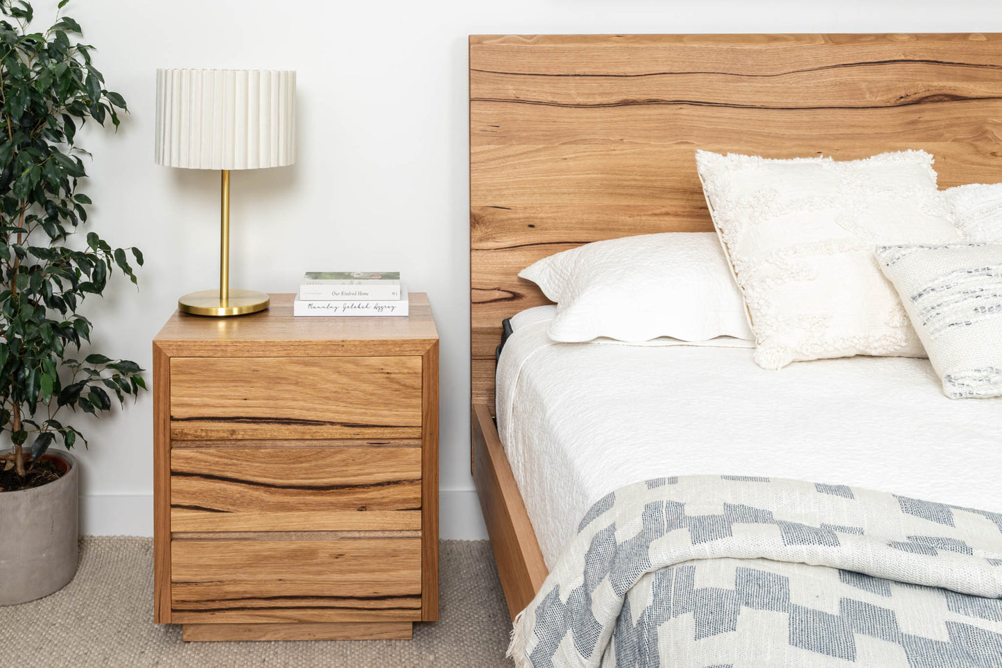 Kobe Live Edge Fully Solid Australian Bed Frame - Made in Australia