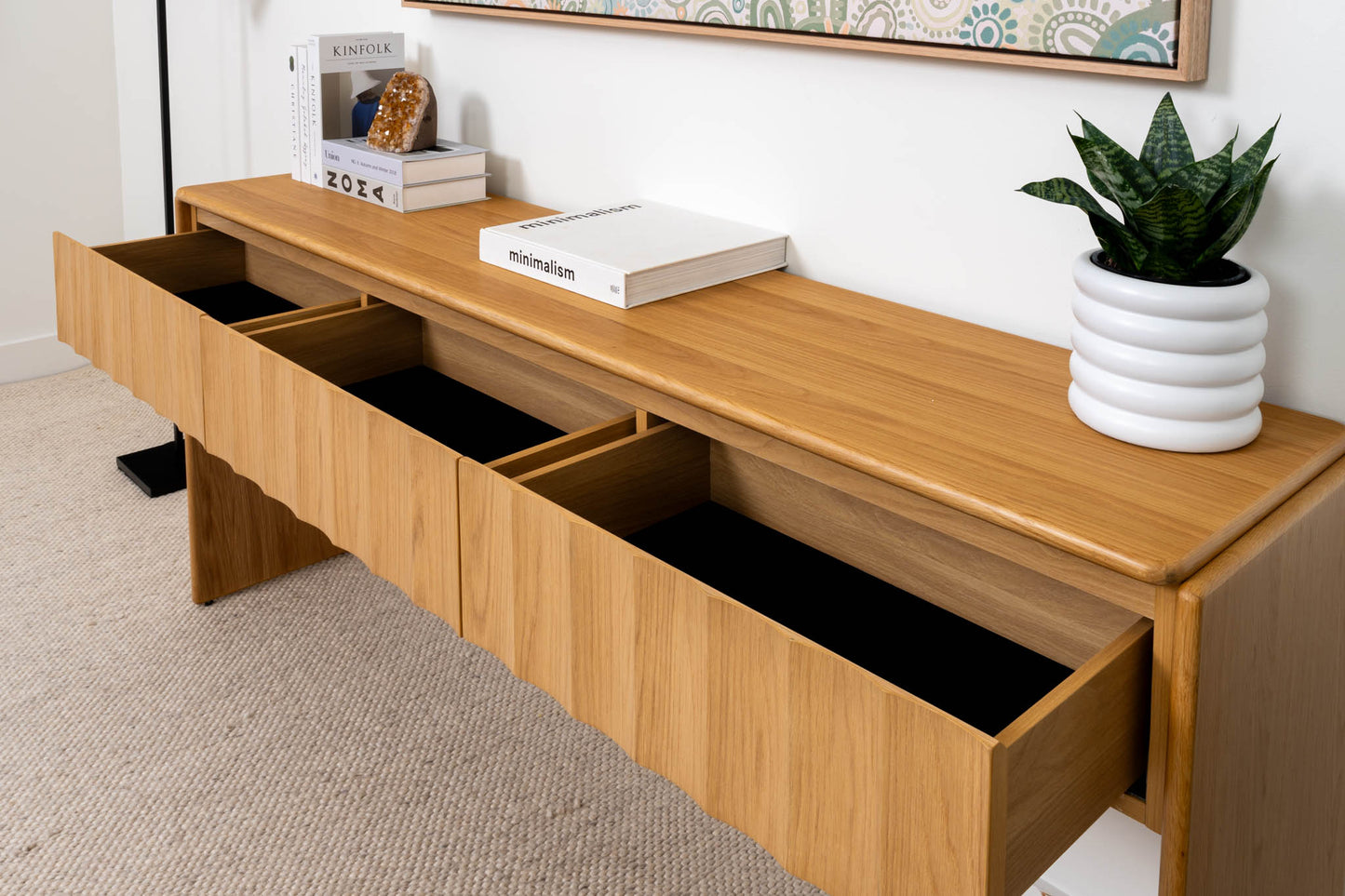 Brooklyn American Oak Console Table