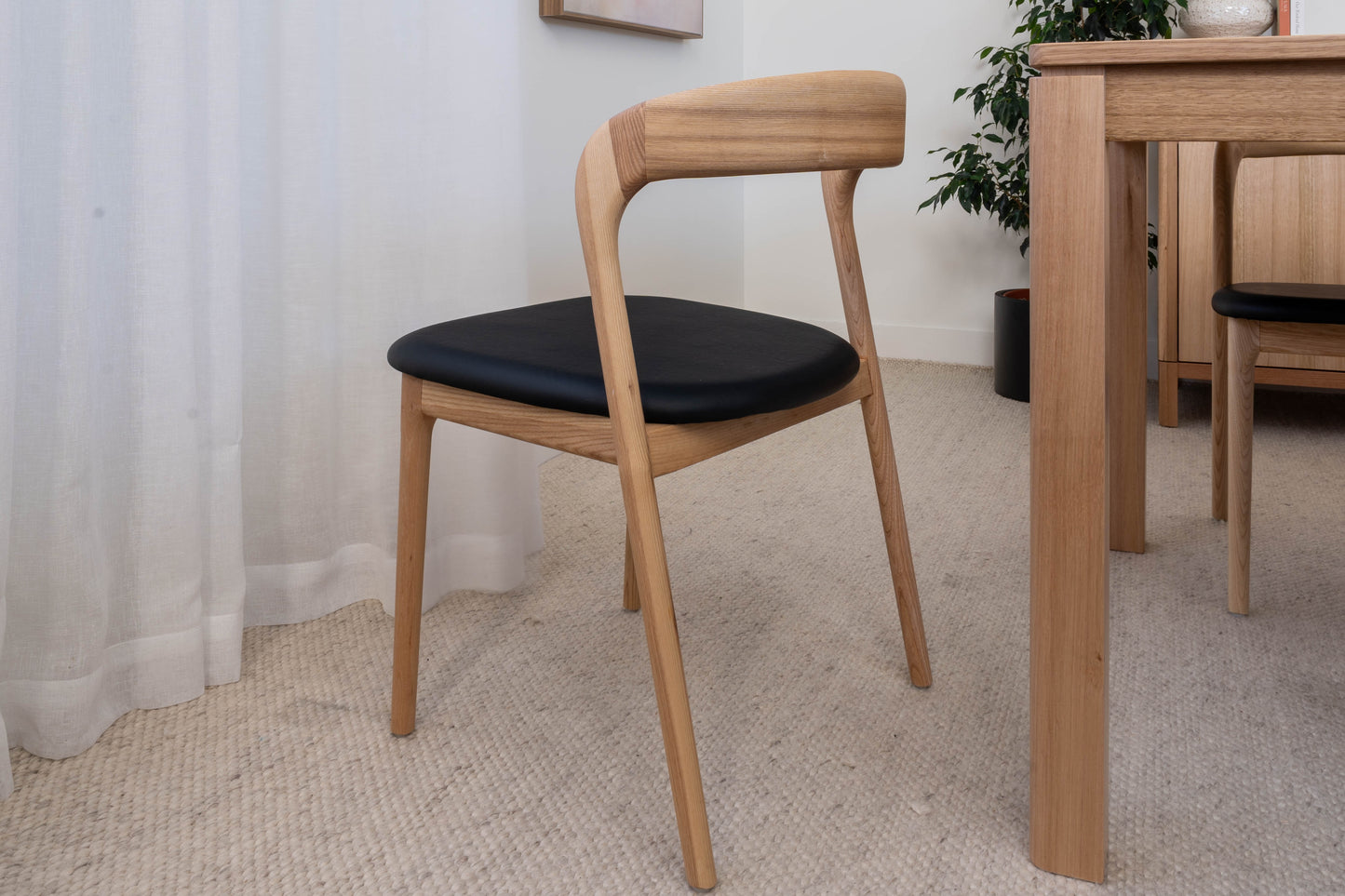 Sophie Solid American Ash Oak Hardwood Dining Chair