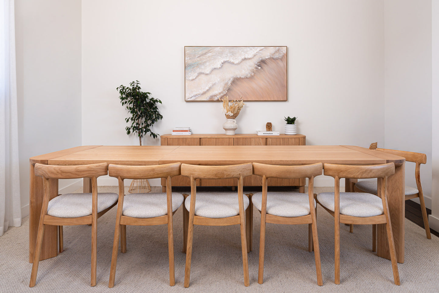 Juniper American Oak Extension Dining Table