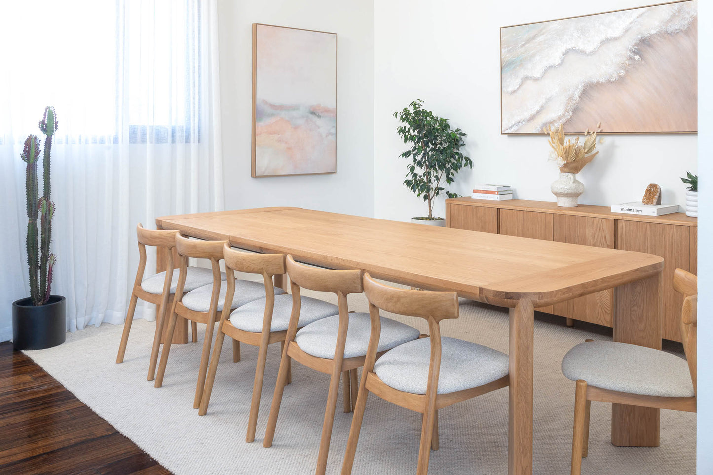 Juniper American Oak Extension Dining Table