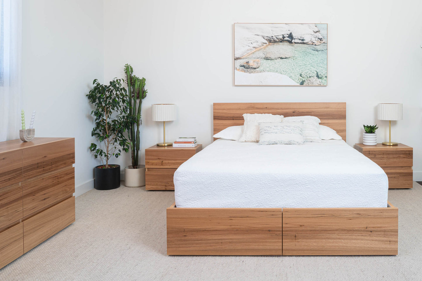 Dusk Gas Lift Storage Bed Frame - Made in Australia