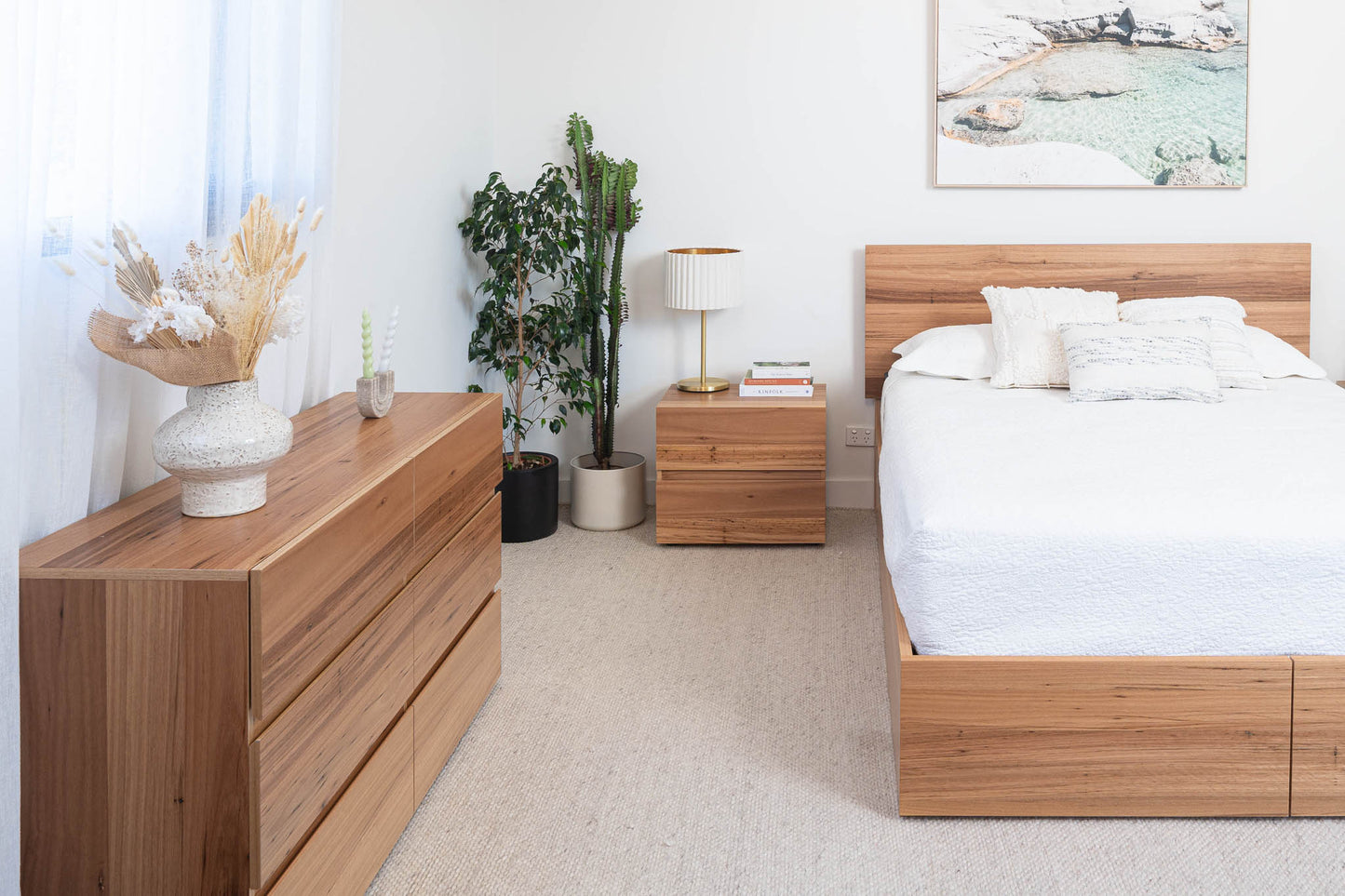 Dusk Gas Lift Storage Bed Frame - Made in Australia