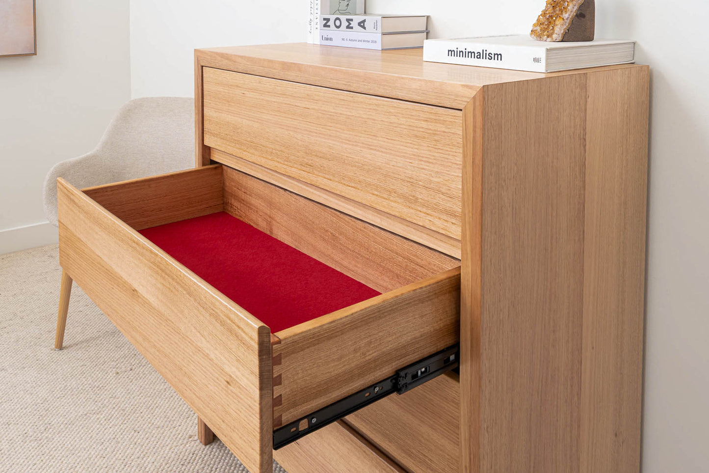 Zion 4 Drawer Tallboy - Made in Australia